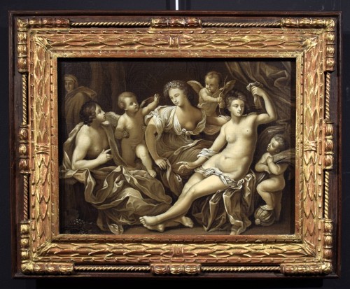 Les 4 saisons - attribué à Francesco Gessi (1588-1649) - Tableaux et dessins Style Louis XIV